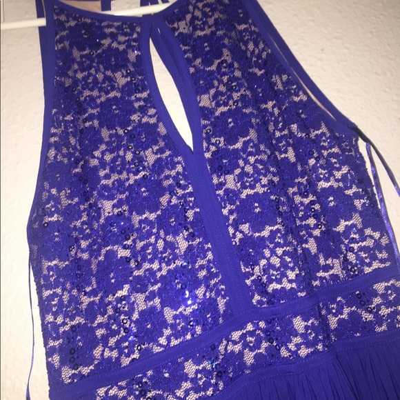 Royal blue prom dress - Picture 2 of 5